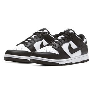 NIKE LOW DUNK BLACK AND WHITE 5.5